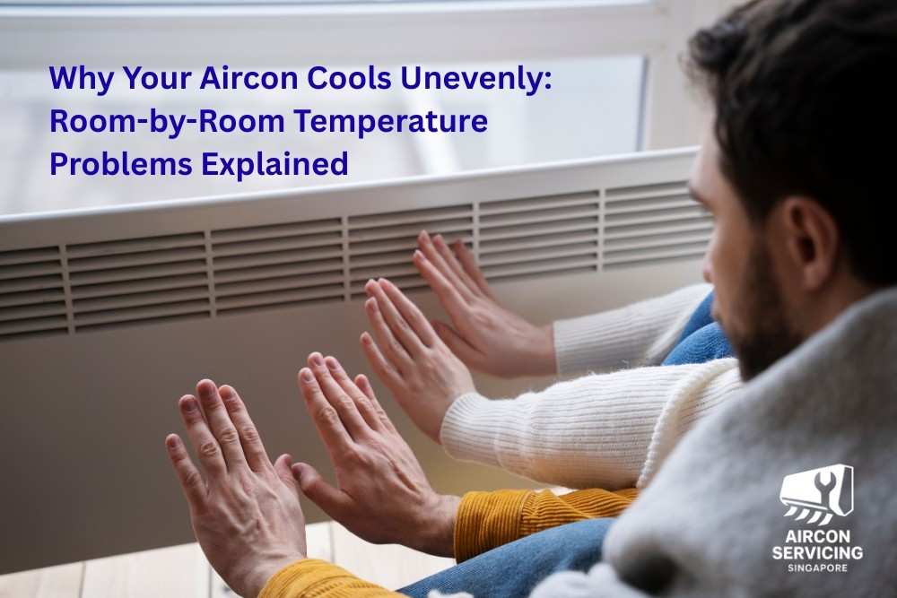 Aircon servicing for uneven room temperatures in Singapore.